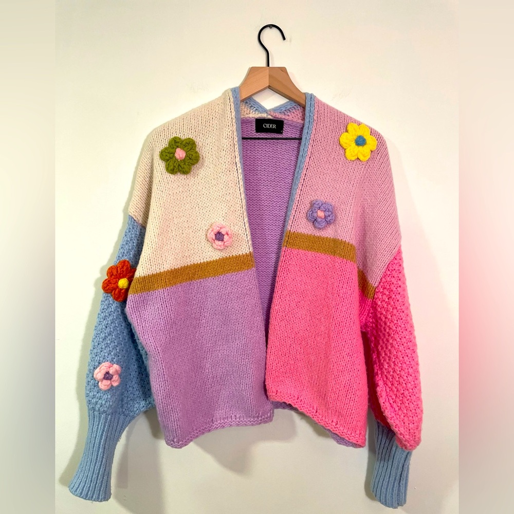 Cider Multicolor Floral Cardigan